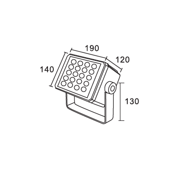 Светодиодный прожектор лучевой LORA SPOTLIGHT 45W 220V IP65