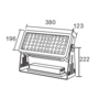 Светодиодный светильник лучевой LORA SPOTLIGHT 150W 220V IP65