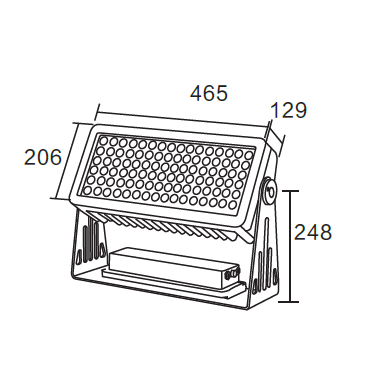 Светодиодный светильник лучевой  LORA SPOTLIGHT 200W 220V IP65