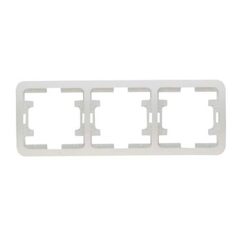 Рамка 3-м Mimoza горизонт. бел. Makel 22013