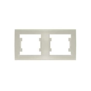 Рамка 2-м Бриллиант горизонт. сл. кость UNIVersal 7948684