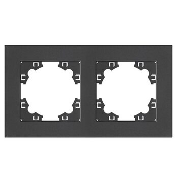 Рамка 2-м Афина универс. графит Universal A0044-Gr