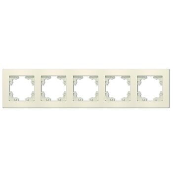 Рамка 5-м Афина универс. сл. кость (ivory) Universal A1042-I