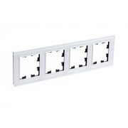 Рамка 4-м AtlasDesign Nature стекло бел. SchE ATN320104