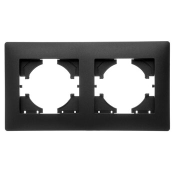 Рамка 2-м Bravo графит GUSI С1020-010