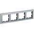Рамка 4-м BRITE РУ-4-БрС сталь IEK BR-M42-K46