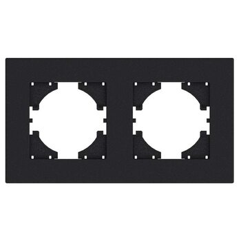 Рамка 2-местн. City графит GUSI С1112-010