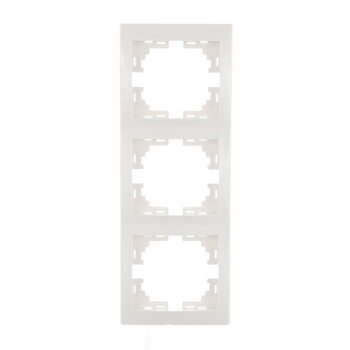Рамка 3-м Mira вертикал. бел. LEZARD 701-0200-153