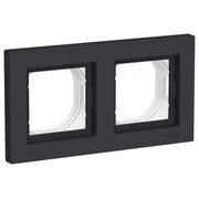 Рамка 2-м AtlasDesign Aqua IP44 карбон SchE ATN441002