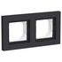 Рамка 2-м AtlasDesign Aqua IP44 карбон SchE ATN441002