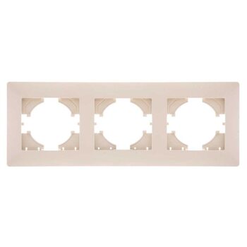 Рамка 3-м Bravo беж. GUSI С1030-003