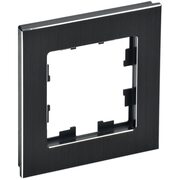 Рамка 1-м BRITE РУ-1-1-БрЧ металл черн. IEK BR-M12-M-K02