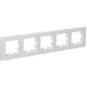 Рамка 5-м BRITE РУ-5-Бр бел. рифленый IEK BR-M52-51-K01