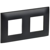 Рамка 2-м SKANDY SK-F02Bl черн. IEK SK-M22-K02