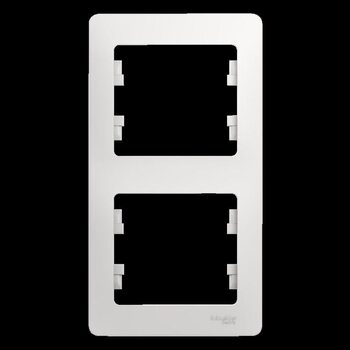 Рамка 2-м Glossa верт. бел. SchE GSL000106