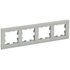 Рамка 4-м BRITE РУ-4-2-БрД стекло дым. IEK BR-M42-G-K30
