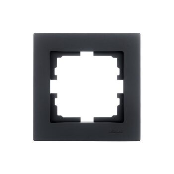 Рамка 1-местн. горизонт. VESNA черн. бархат LEZARD 742-4200-146