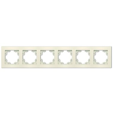 Рамка 6-м Афина универс. сл. кость (ivory) Universal A1043-I