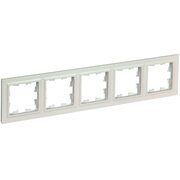 Рамка 5-м BRITE РУ-5-БрЖ жемчуж. IEK BR-M52-K36