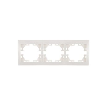 Рамка 3-м Mira горизонт. бел. LEZARD 701-0200-148