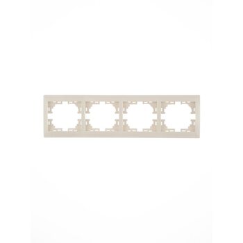 Рамка 4-м Mira горизонт. крем. LEZARD 701-0300-149