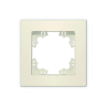 Рамка 1-м Афина сл. кость (ivory) Universal A0053-I