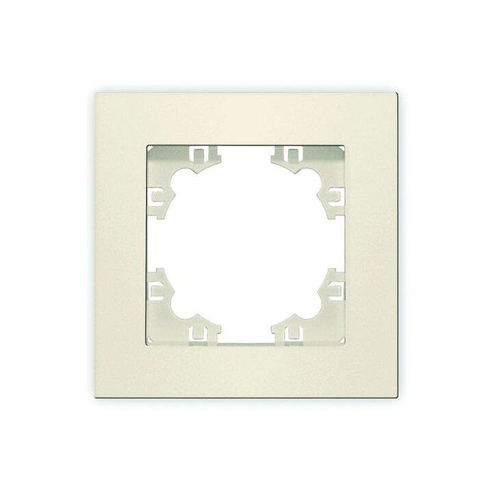 Рамка 1-м Афина сл. кость (ivory) Universal A0053-I