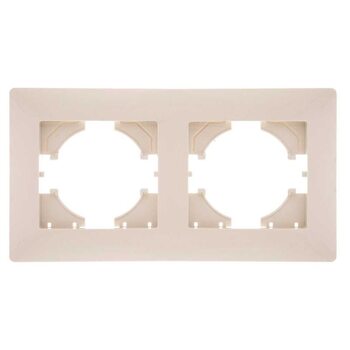 Рамка 2-м Bravo беж. GUSI С1020-003