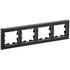 Рамка 4-м BRITE РУ-4-1-БрЧ металл черн. IEK BR-M42-M-K02
