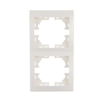 Рамка 2-м Mira вертикал. бел. LEZARD 701-0200-152