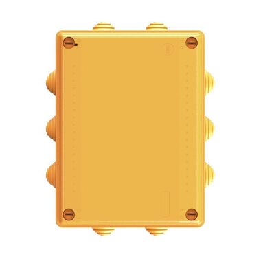 Коробка ответвительная FS 150х110х70мм 4р 450В 32А 10кв.мм нерж. контакт с каб. вводами и клеммн. IP55 пластик. DKC FSK21410
