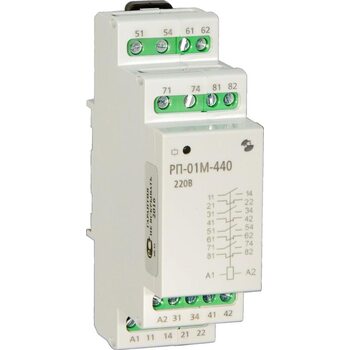 Реле промежуточное РП-01М-440 12В 50Гц/пост. максимальный коммутируемый ток контактов 8А 4з+4р УХЛ4 Реле и Автоматика A8223-34124905