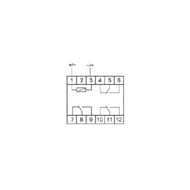 Реле промежуточное PK-3P 48 48В AC/DC 3х8А 3NO/NC IP20 1 модуль монтаж на DIN-рейке F&F EA06.001.022
