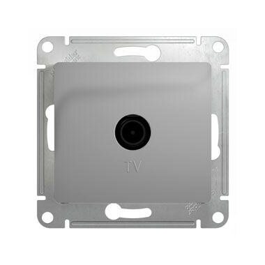 Розетка телевизионная оконечная TV 1-м СП Glossa 1дБ механизм алюм. SE GSL000391