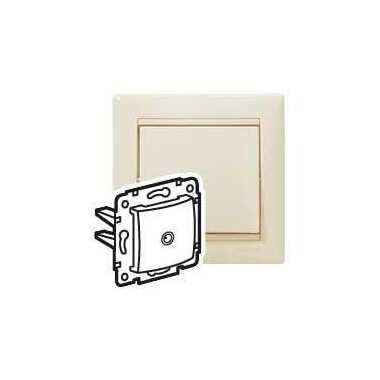 Розетка телевизионная TV СП Valena 2400мГц механизм сл. кость (DIY-упак.) Leg 695618