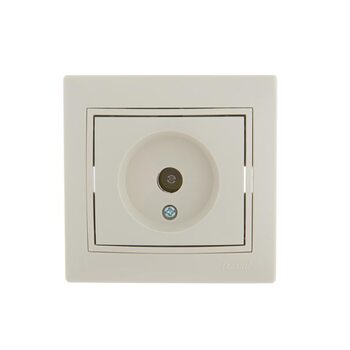 Розетка телевизионная оконечная TV СП Mira крем./крем. LEZARD 701-0303-130