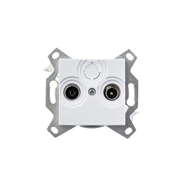 Розетка телевизионная оконечная TV/R Levit бел. ABB 2CHH083503A6003