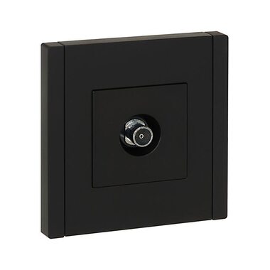 Розетка TV оконечная FORTE&PIANO FP128 черн. IEK FP-A10-O-K02