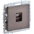 Розетка компьютерная СП RJ45 кат.5E BRITE РК10-БрТБ бронза IEK BR-K10-1-K45