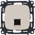 Розетка компьютерная 1-м Valena Allure RJ45 кат.5E UTP с лицев. панелью механизм сл. кость Leg 753840