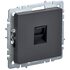 Розетка компьютерная СП RJ45 кат.5E BRITE РК10-БрГ графит IEK BR-K10-1-K53