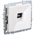 Розетка компьютерная Brite RJ45 кат.5E РК10-БрБ механизм бел. IEK BR-K10-1-K01-PRO