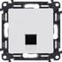 Розетка компьютерная 1-м Valena Life RJ45 кат.5E UTP с лицев. панелью механизм бел. Leg 753440