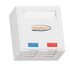 Розетка 2 порта кат.5E (класс D) 100МГц RJ45 (8P8C) FT-TOOL/110/KRONE T568A/B полный экран со шторками бел. NIKOMAX NMC-WO2SD2-FT-ST-WT