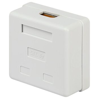 Розетка компьютерная 2-м RJ45 кат.5E неэкранир. Эра Б0056902