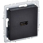 Розетка СП BRITE HDMI РHDMI-0-БрЧ механизм черн. IEK BR-H10-K02