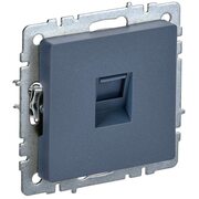 Розетка компьютерная СП RJ45 кат.5E BRITE РК10-БрМ маренго IEK BR-K10-1-K35