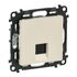 Розетка компьютерная 1-м Valena Life RJ45 кат.5E UTP с лицев. панелью механизм сл. кость Leg 753540