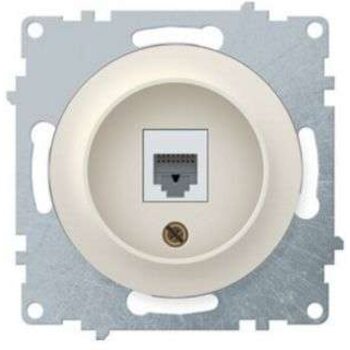 Розетка компьютерная 1-м СП Florence RJ45 кат.5E механизм беж. (1E20701301) OneKeyElectro 2172793