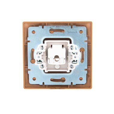 Розетка компьютерная 1-м СП Mira RJ45 зол. метал. LEZARD 701-1313-139